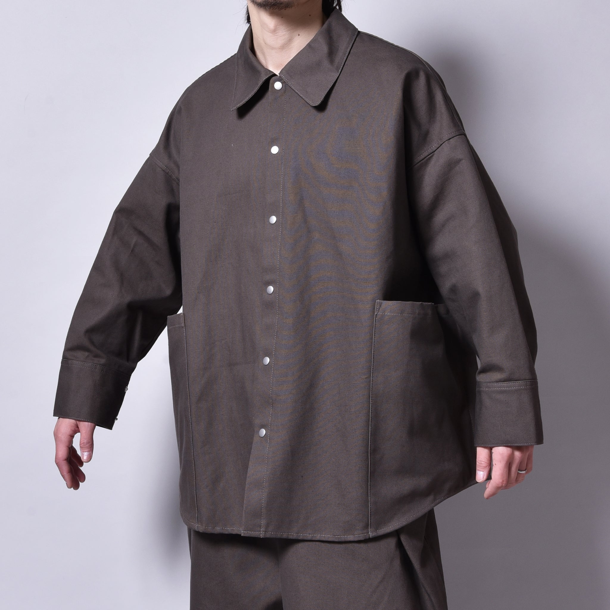 トップス ttaggg rin Over DUG Shirt Jacket BK rin / Over DUG Shirt Jacket KHAKI – TTAGGG