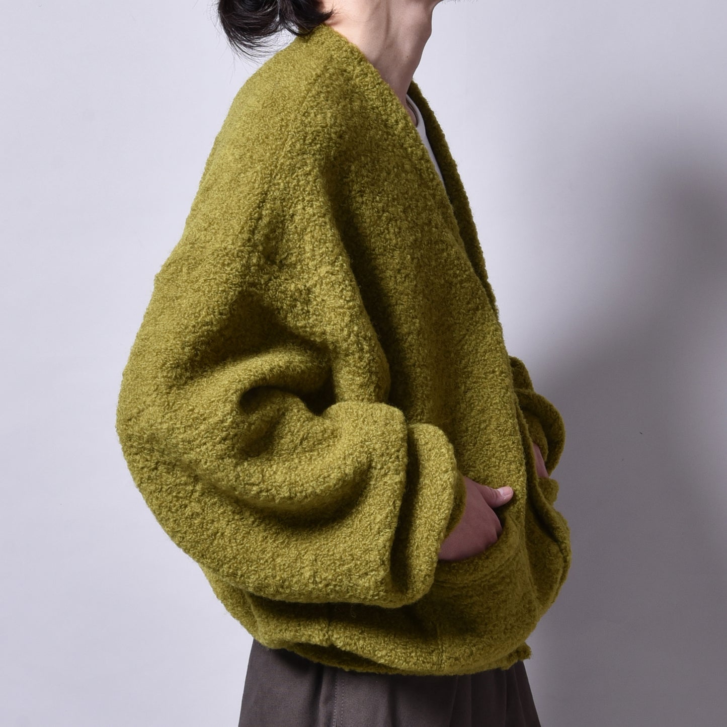 rin / Moco Wool Cardigan UGI YEL