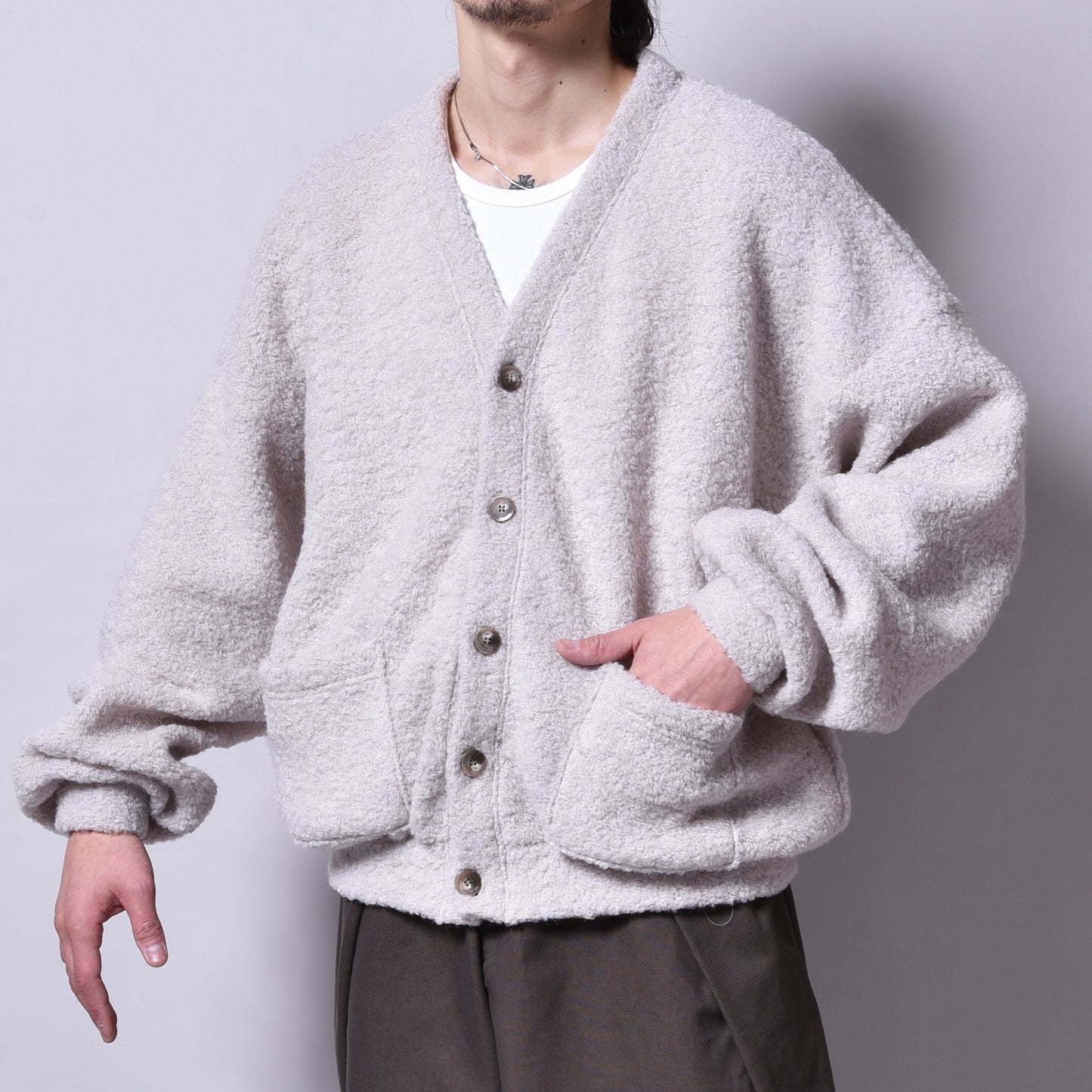 rin / Moco Wool Cardigan IVO