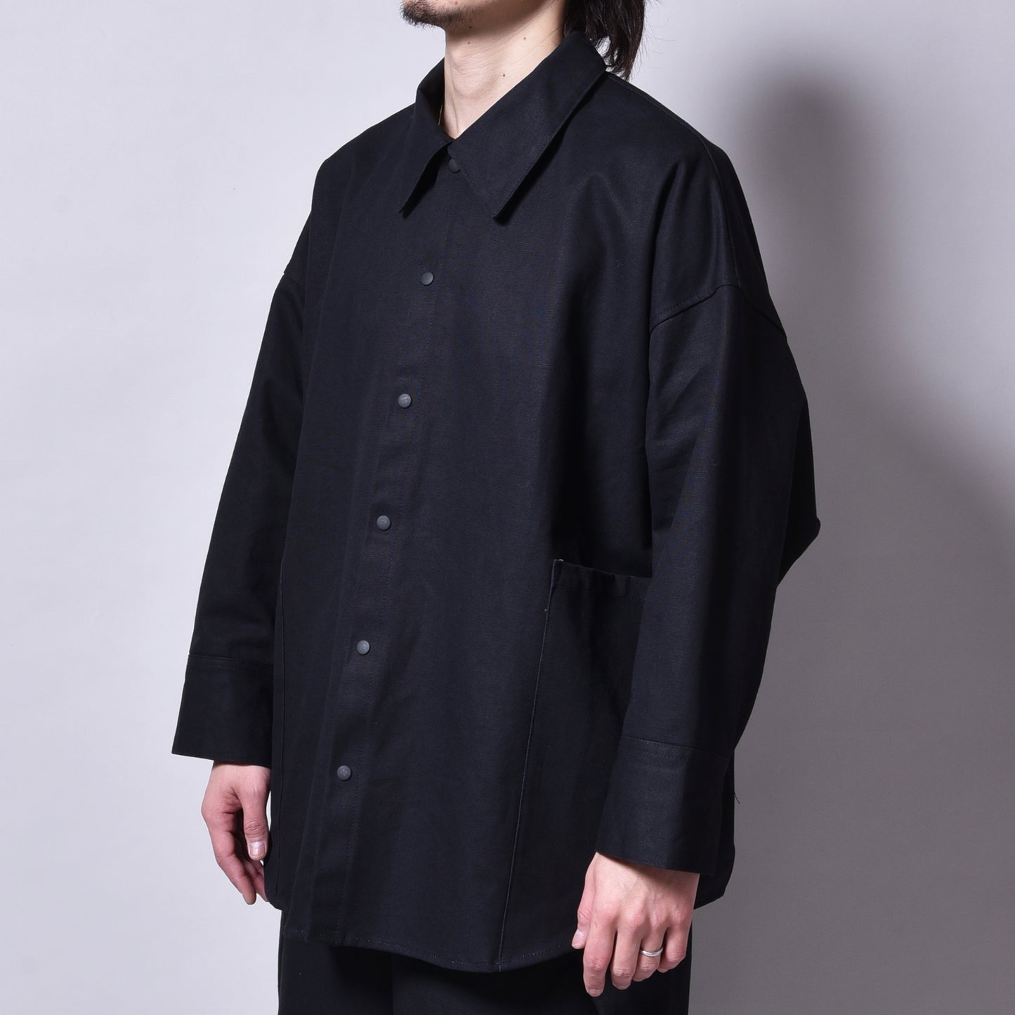 rin / Over DUG Shirt Jacket BK