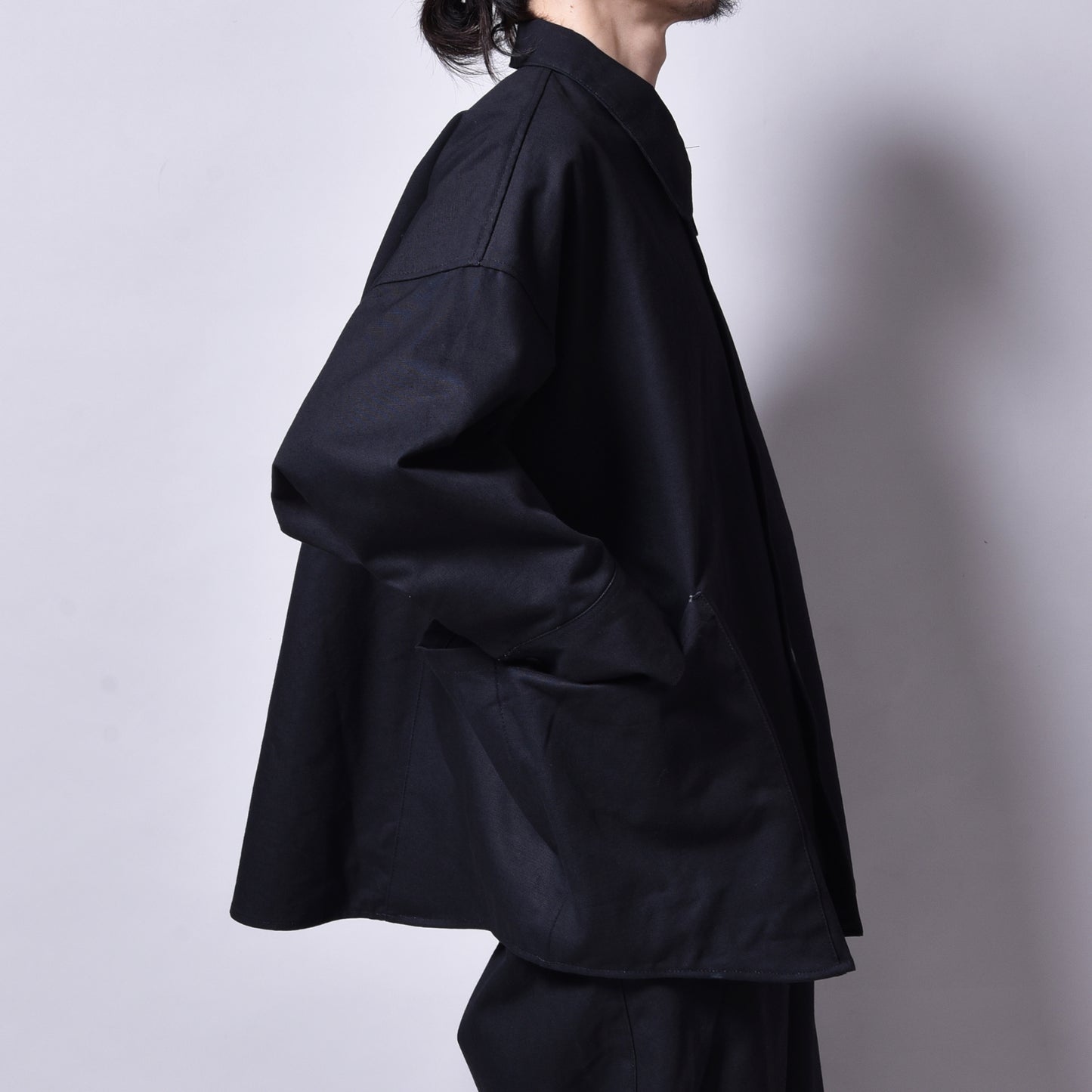 rin / Over DUG Shirt Jacket BK
