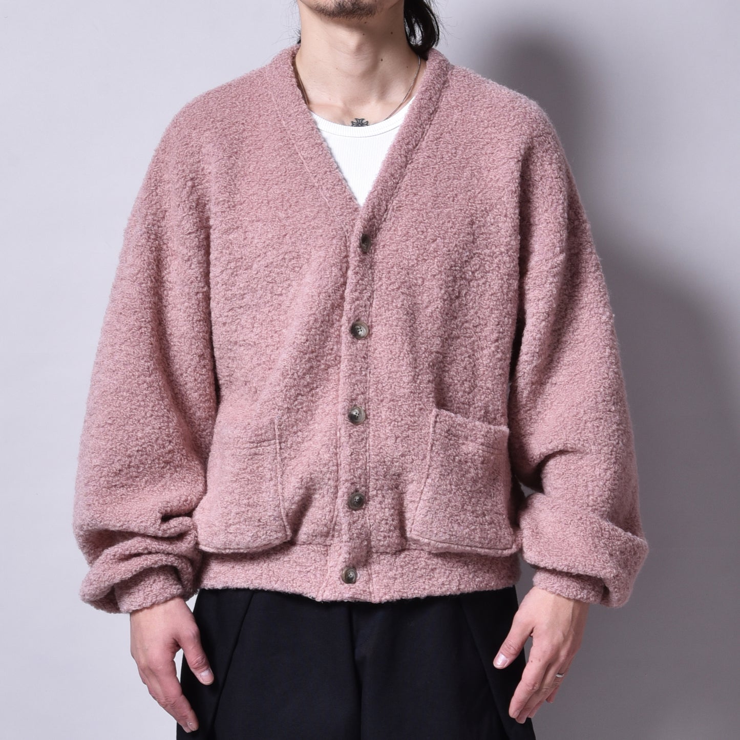 rin / Moco Wool Cardigan PINK