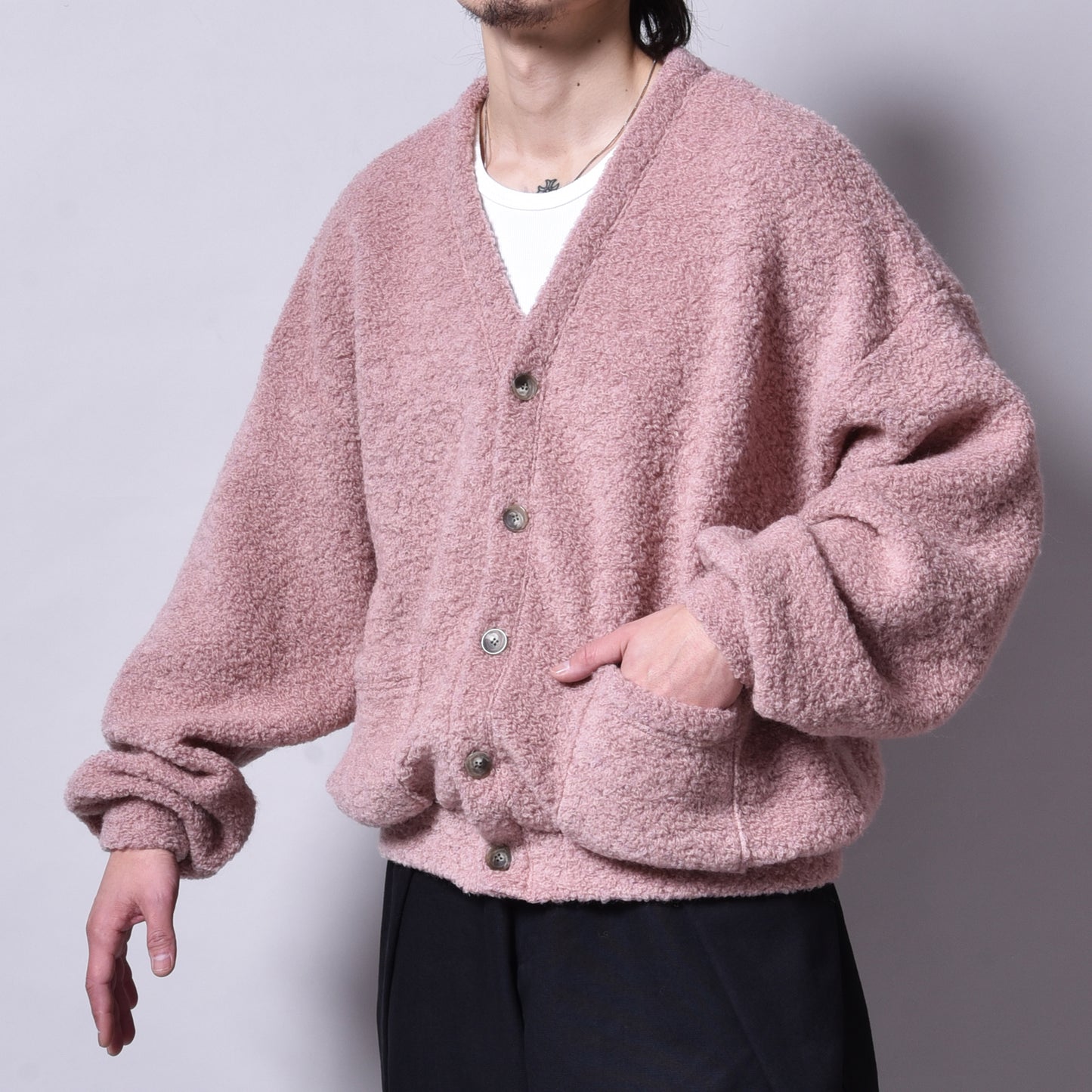 rin / Moco Wool Cardigan PINK