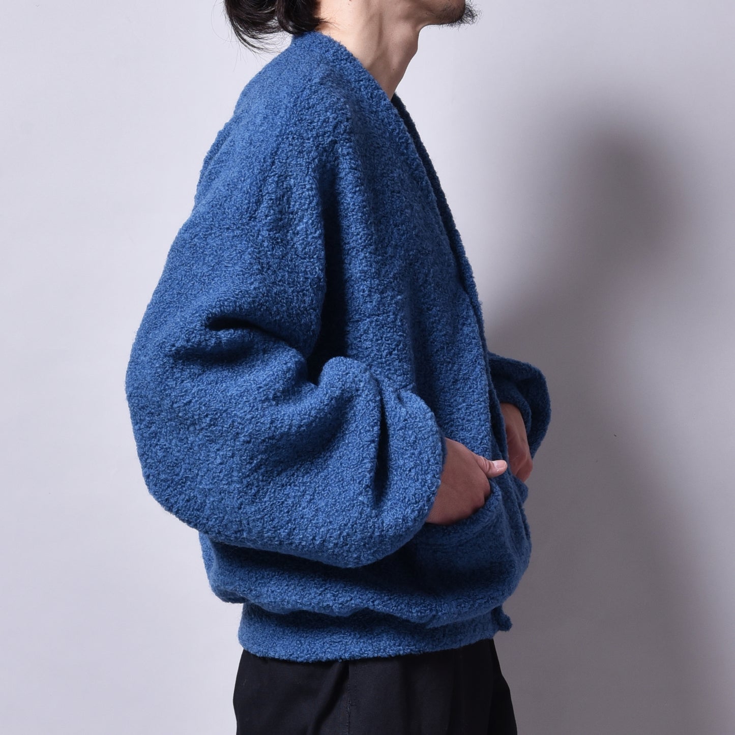 rin / Moco Wool Cardigan BLUE