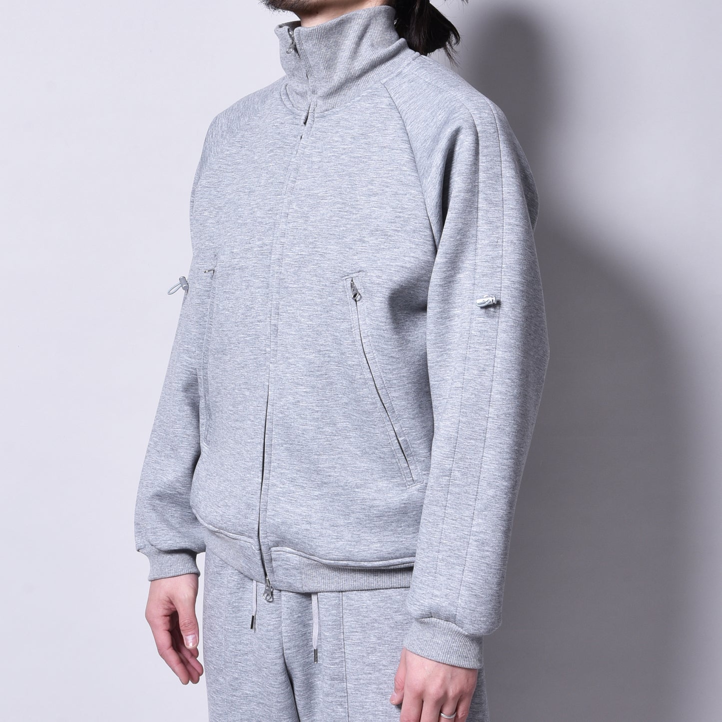 rin / Bonding Full Zip Jersey GREY