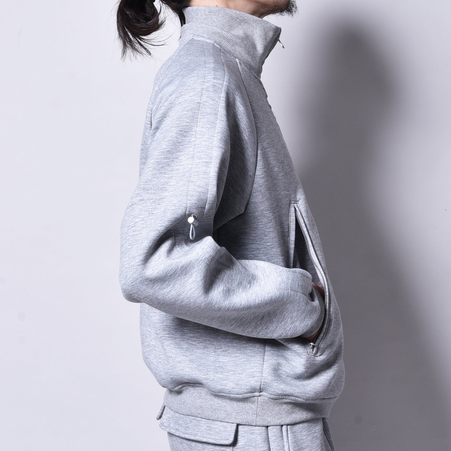 rin / Bonding Full Zip Jersey GREY