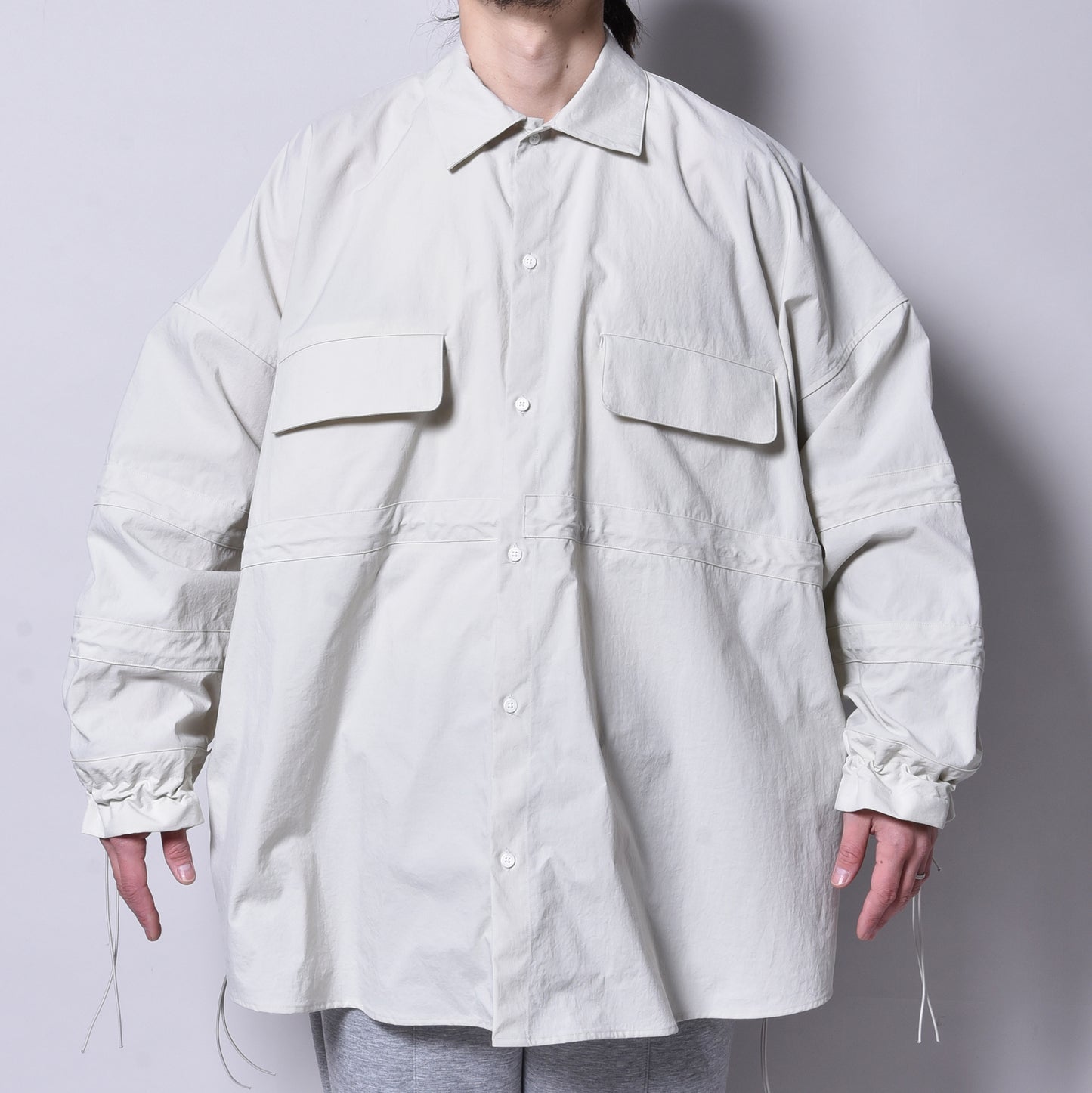 rin / Nylon Code Big Shirt WH GREY