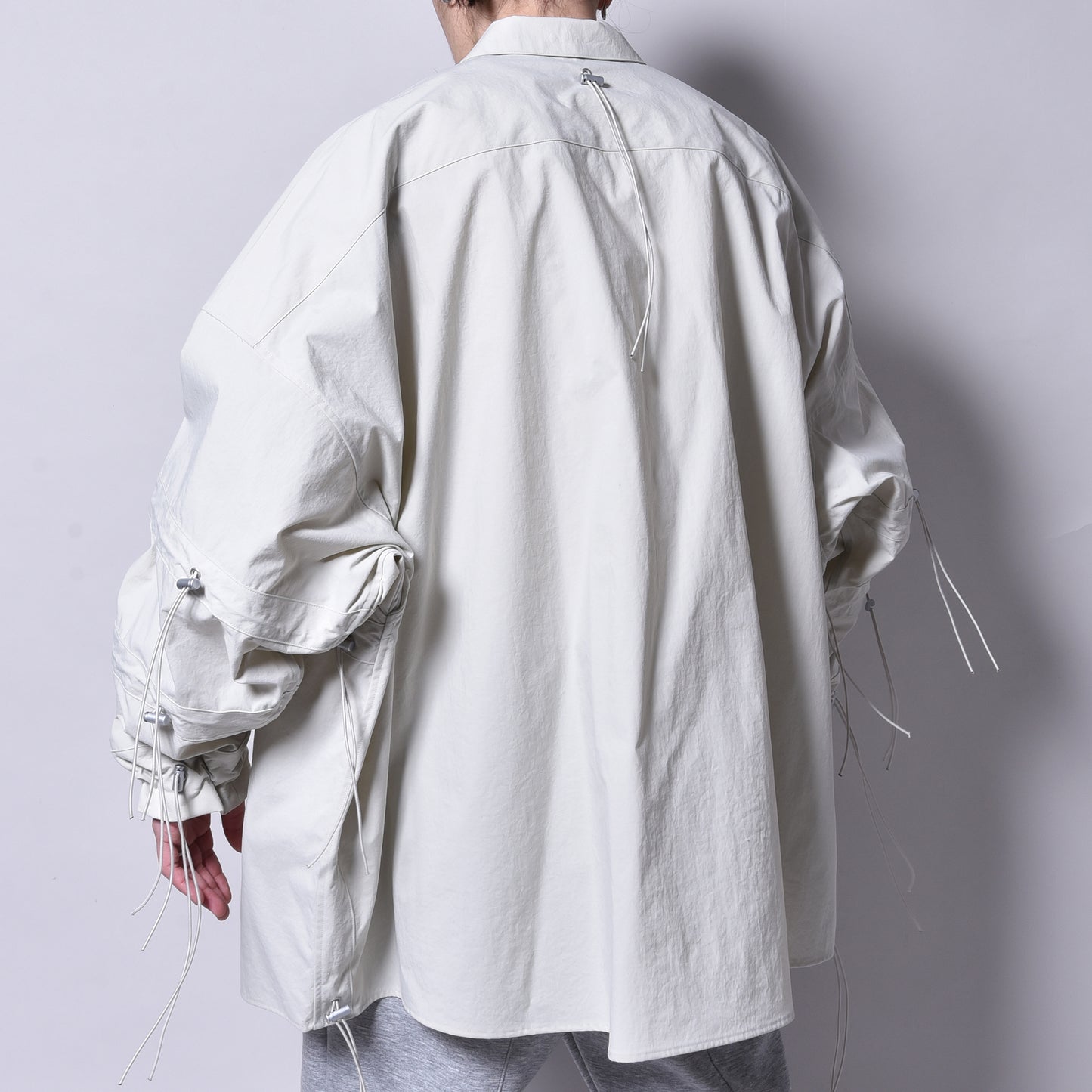 rin / Nylon Code Big Shirt WH GREY