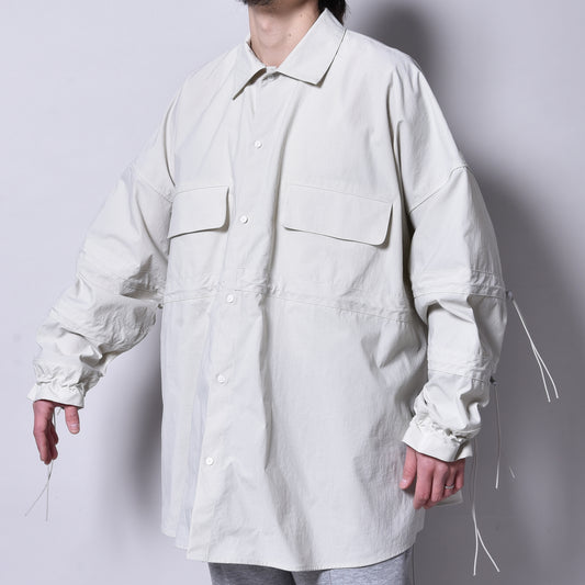 rin / Nylon Code Big Shirt WH GREY
