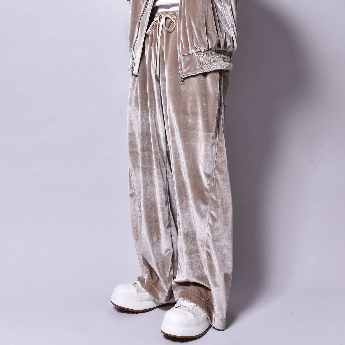 rin / Velvet Archi Wide Pants BEI