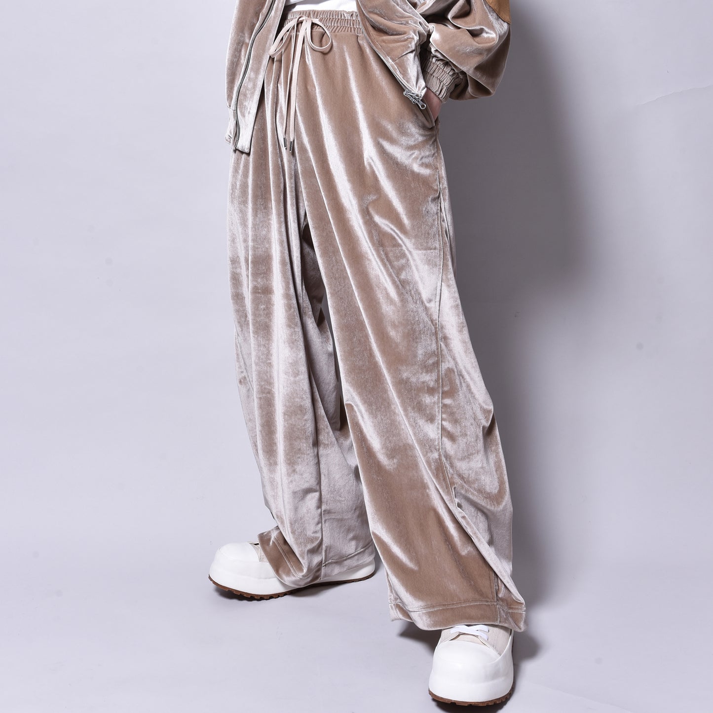 rin / Velvet Archi Wide Pants BEI