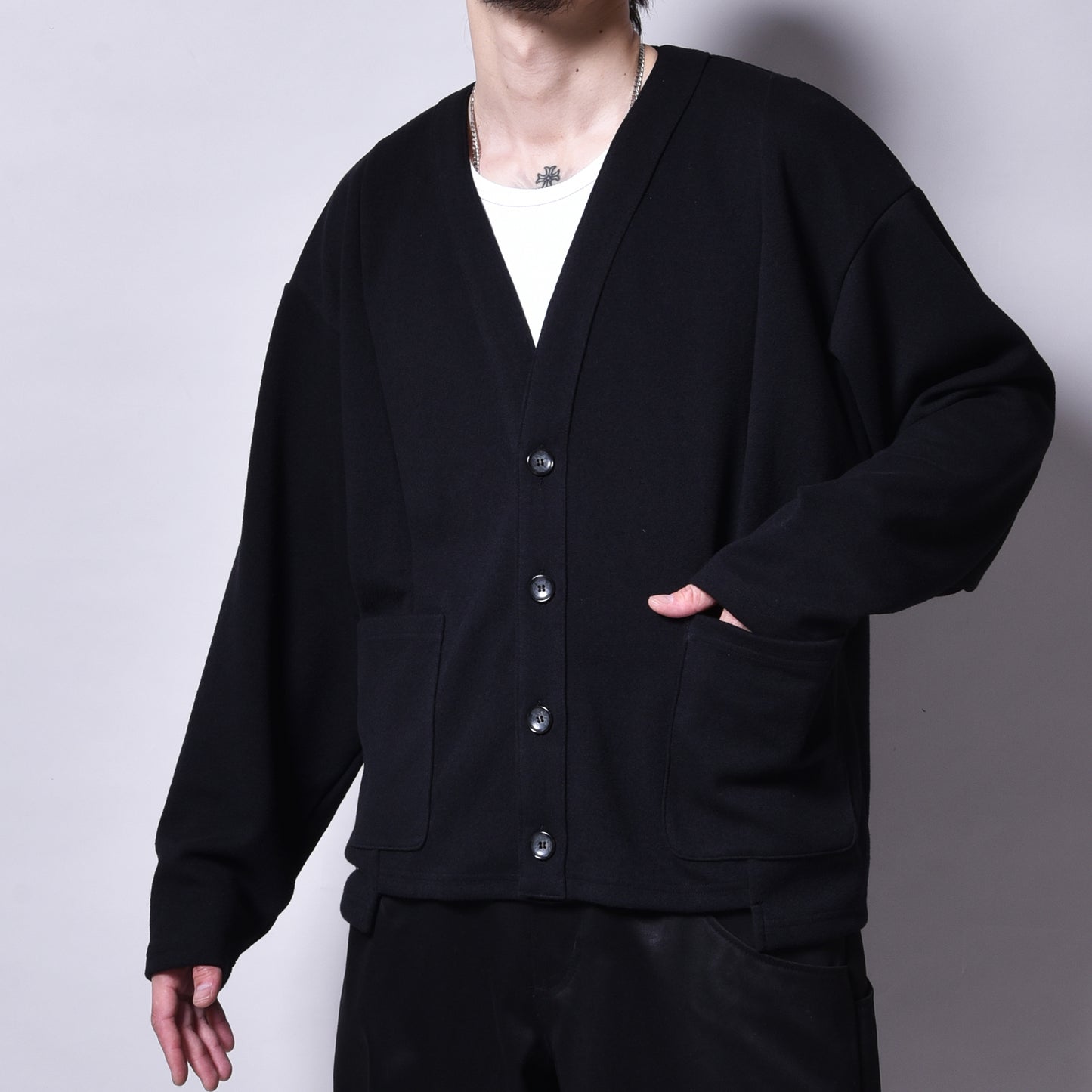rin / Air Switch Cardigan BK