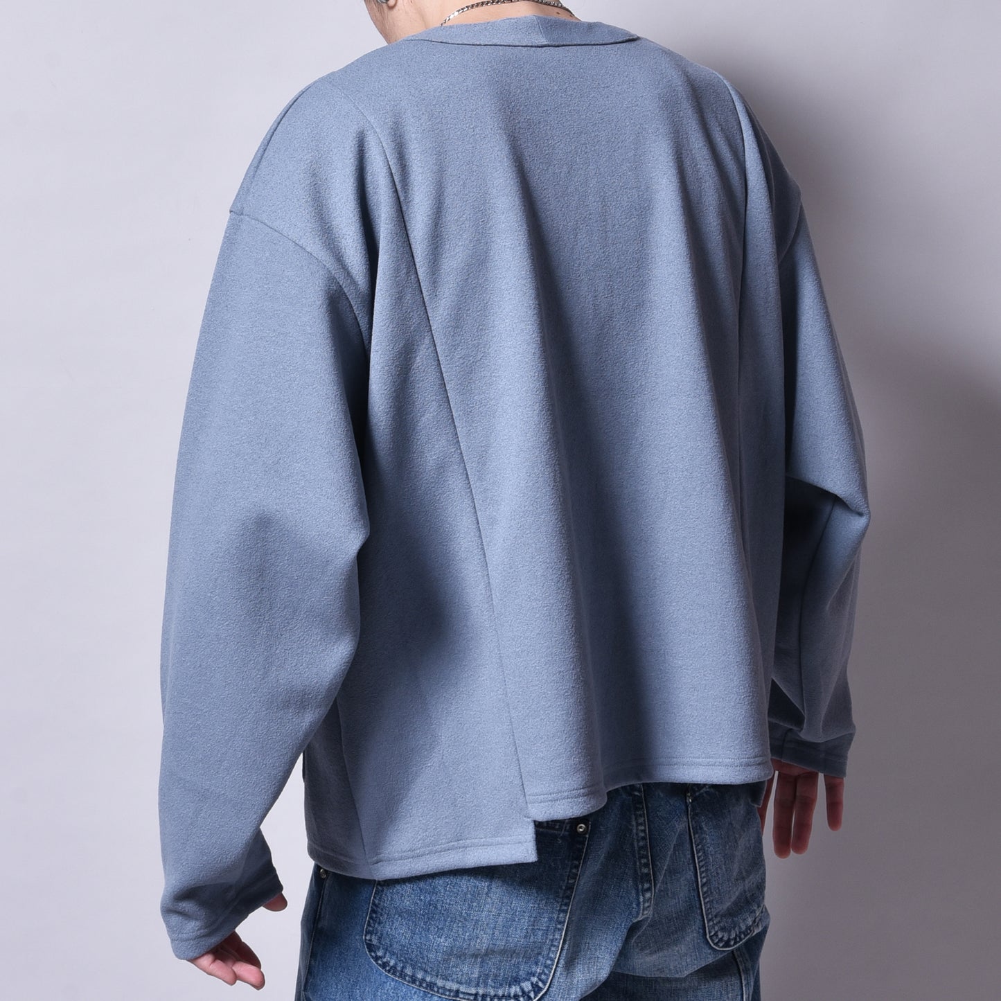 rin / Air Switch Cardigan BLUE GREY