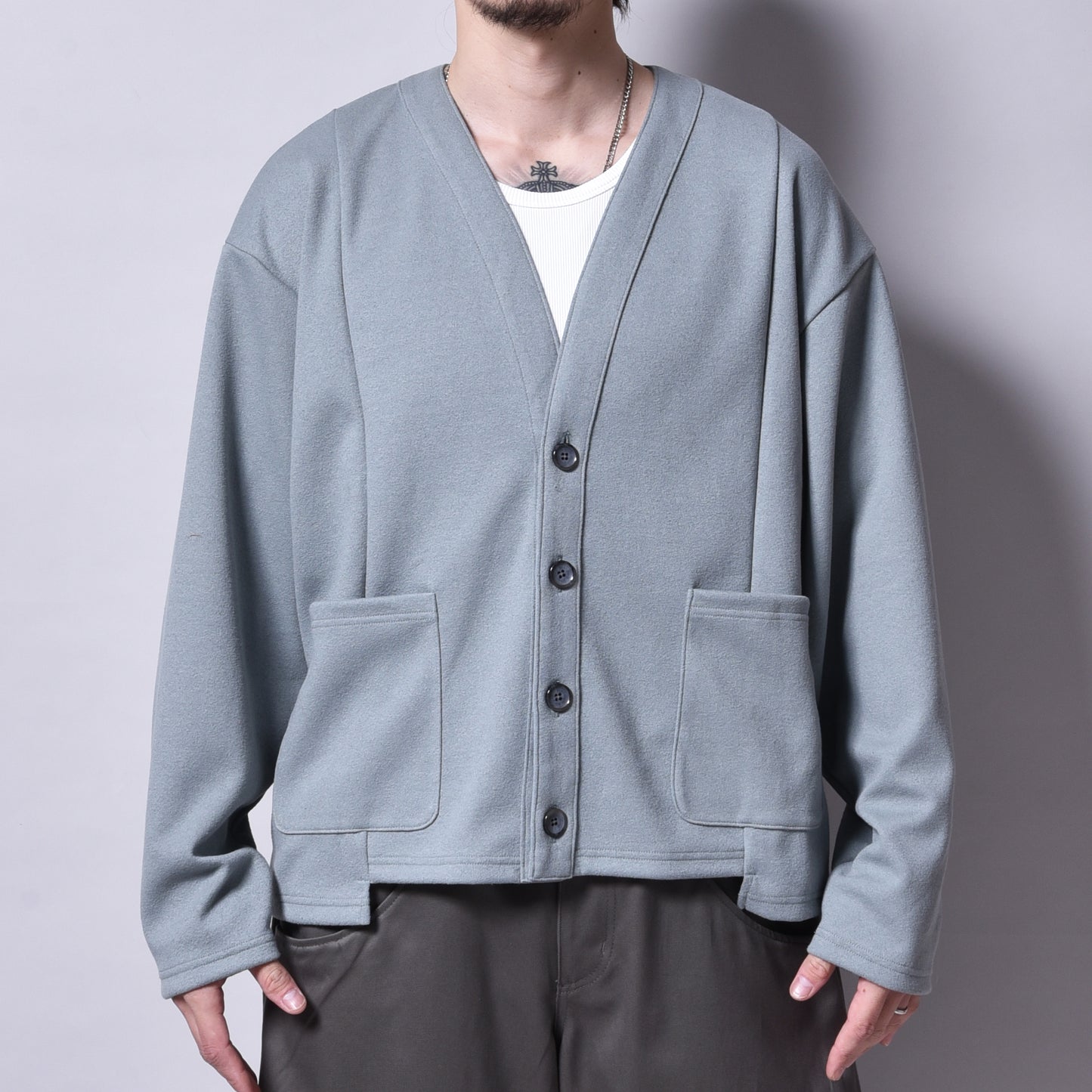 rin / Air Switch Cardigan MINT GRN