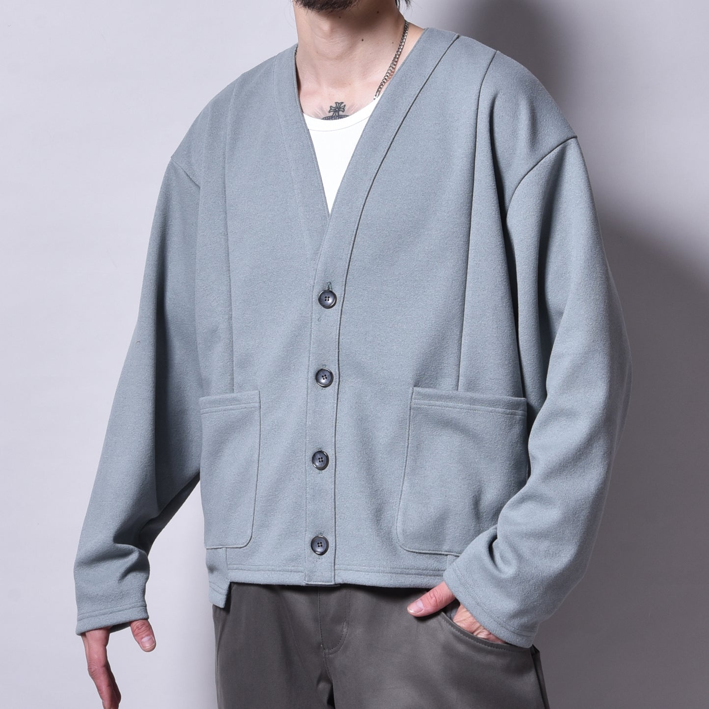 rin / Air Switch Cardigan MINT GRN