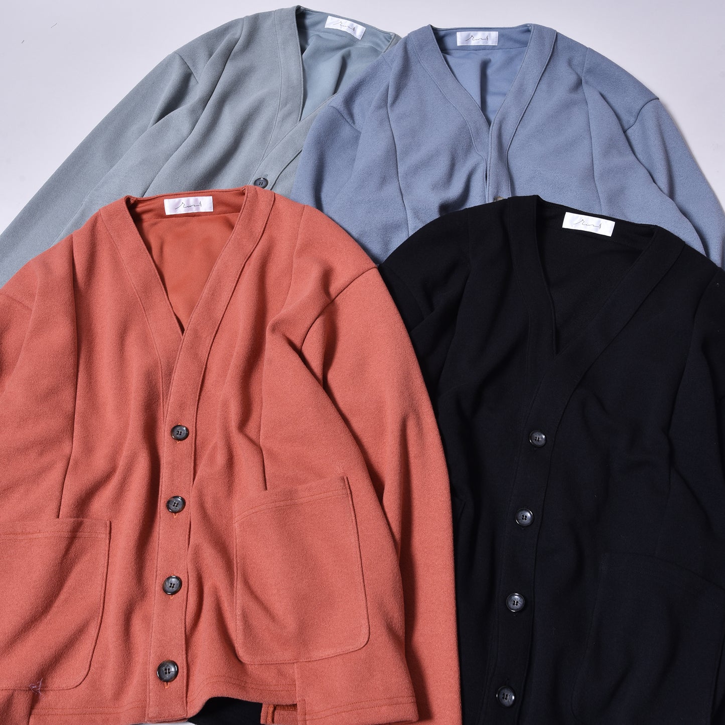 rin / Air Switch Cardigan BLUE GREY