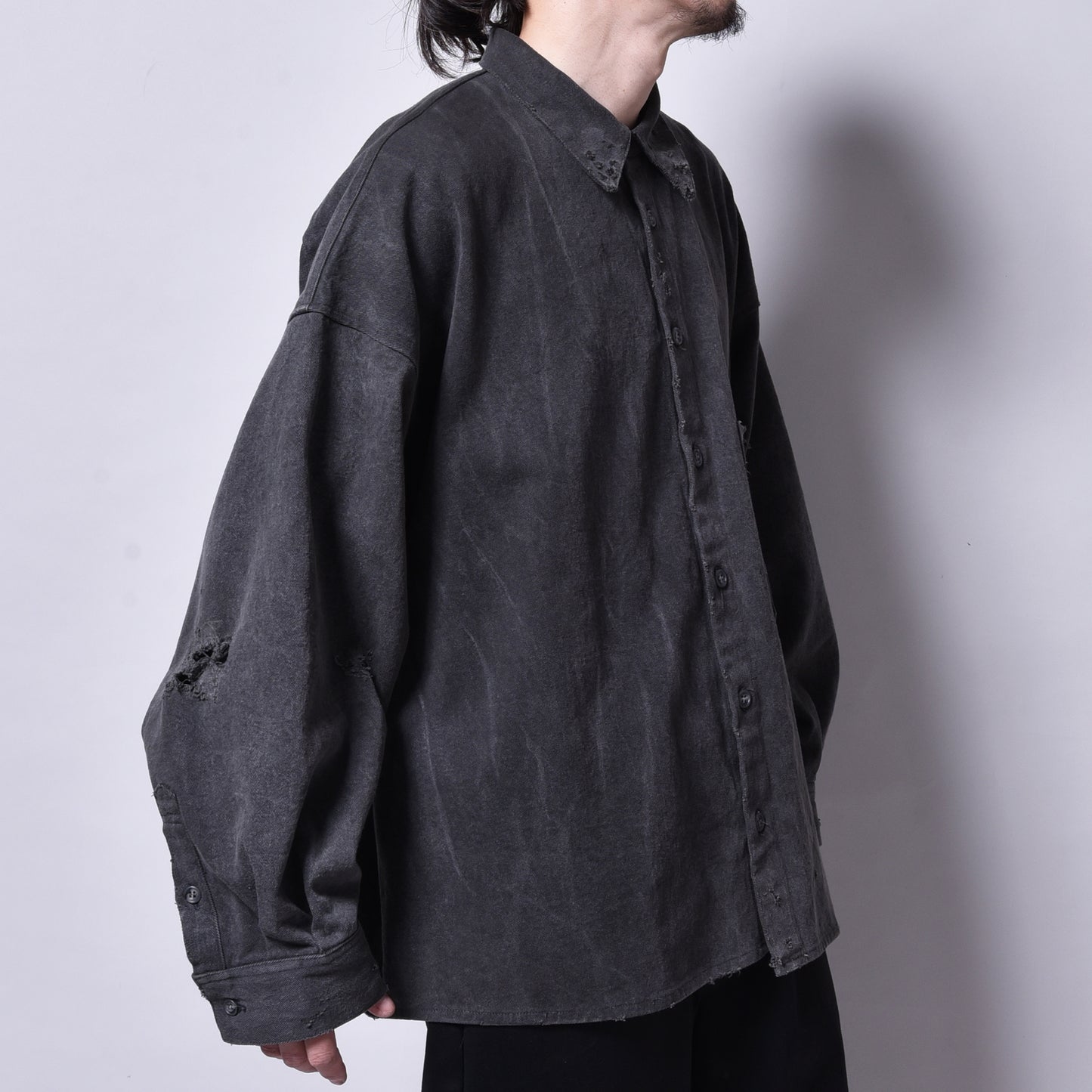 rin / Dust Sumi L/S Shirt BK