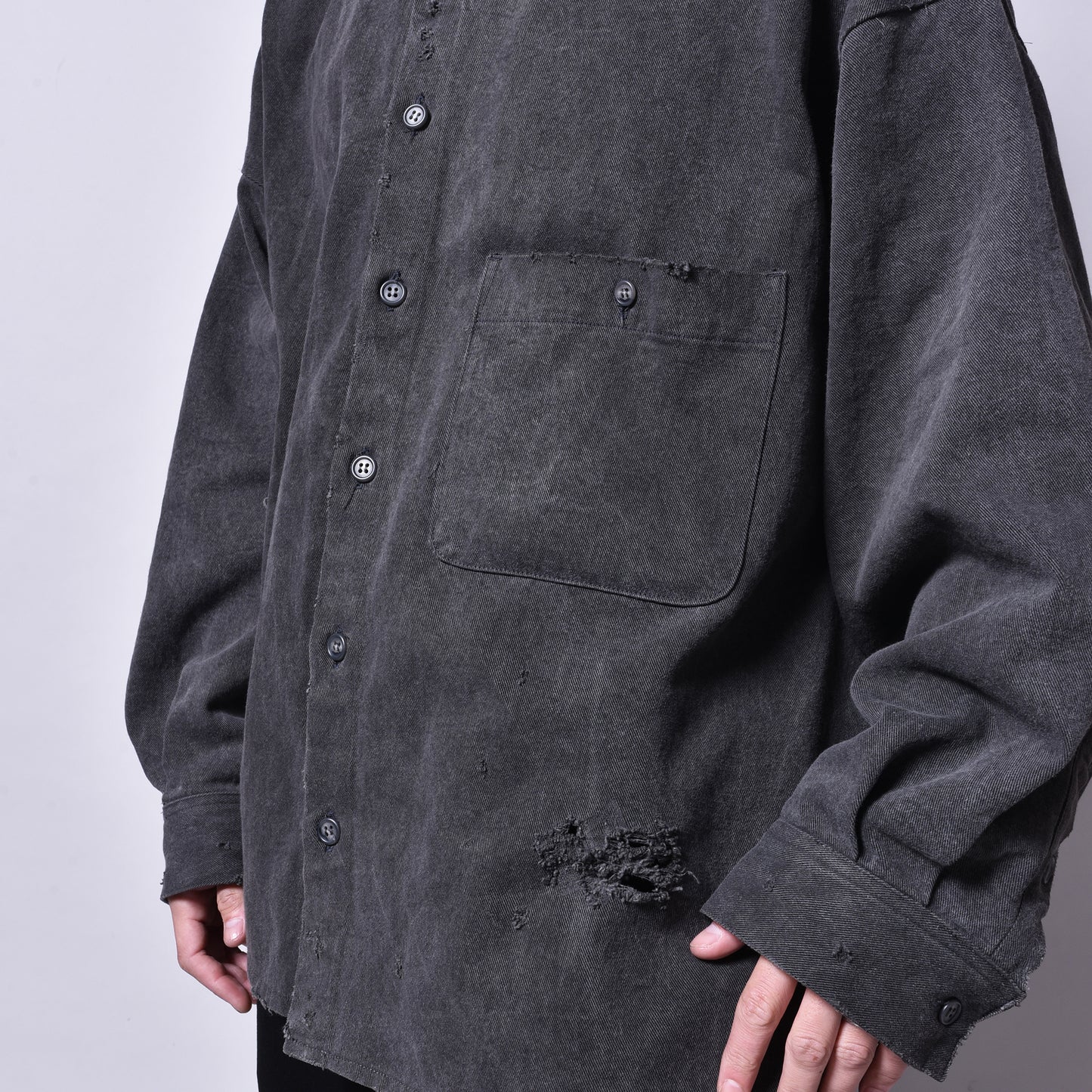 rin / Dust Sumi L/S Shirt BK