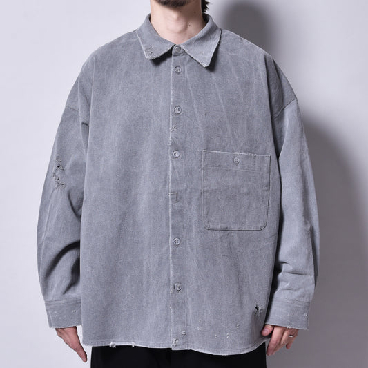 rin / Dust Sumi L/S Shirt GREY