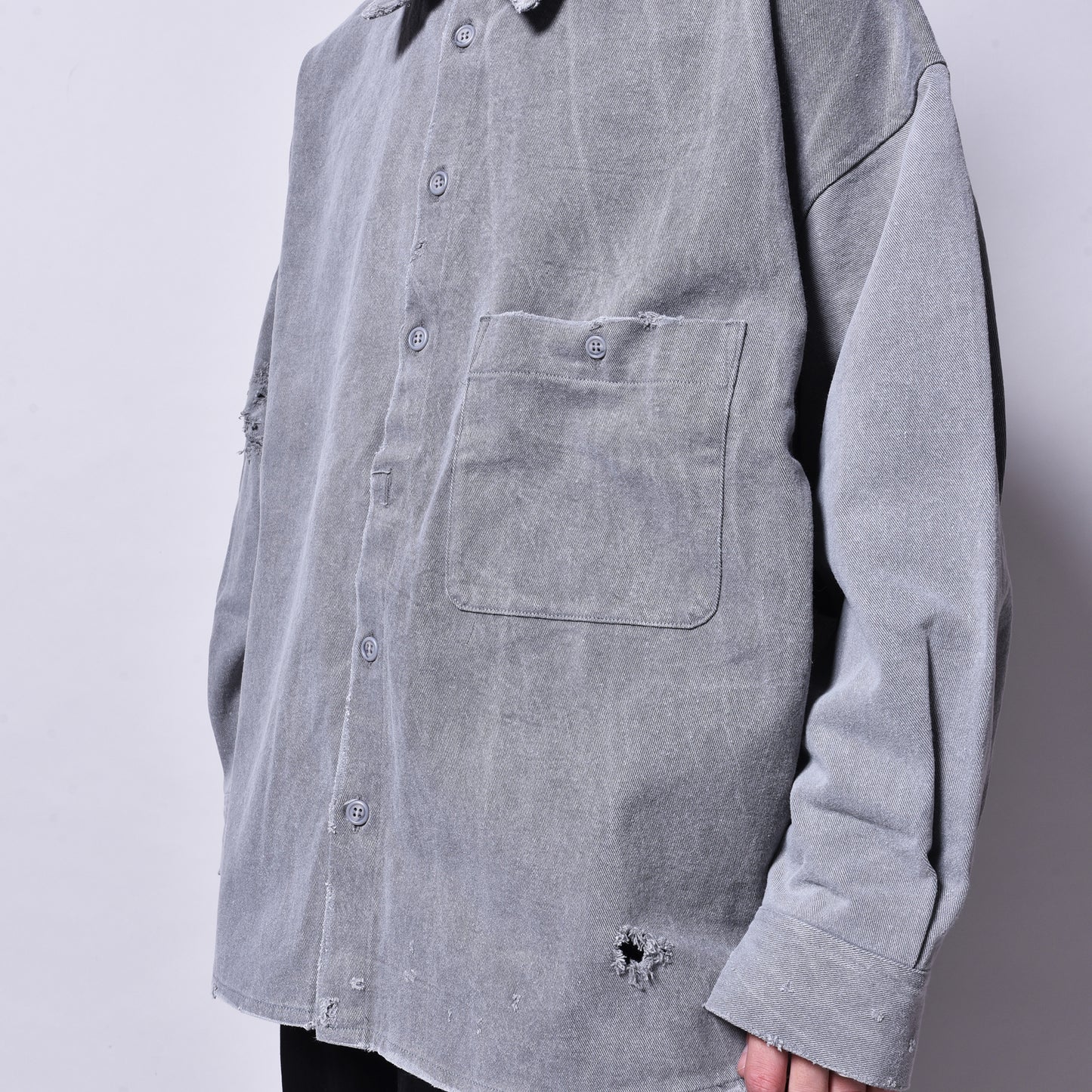 rin / Dust Sumi L/S Shirt GREY
