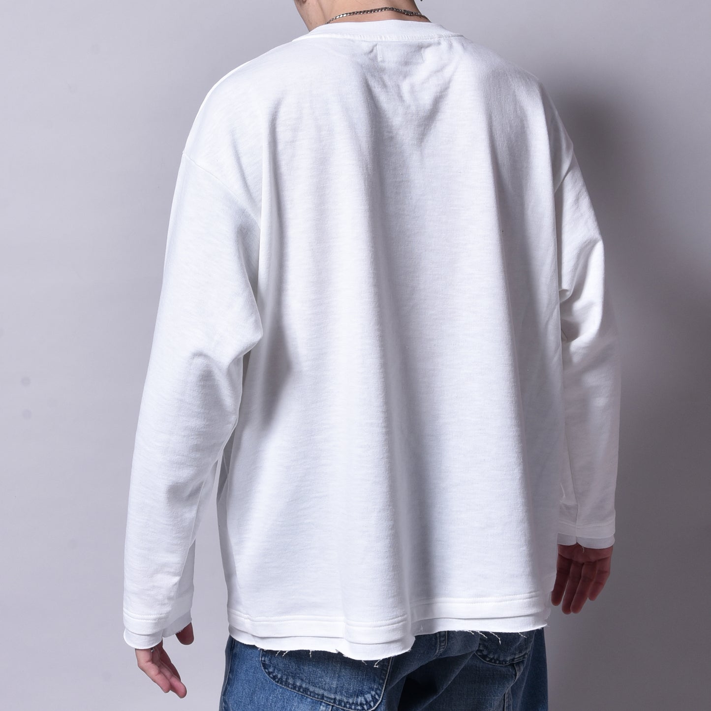 rin / Wash Long Sleeve Tee WH