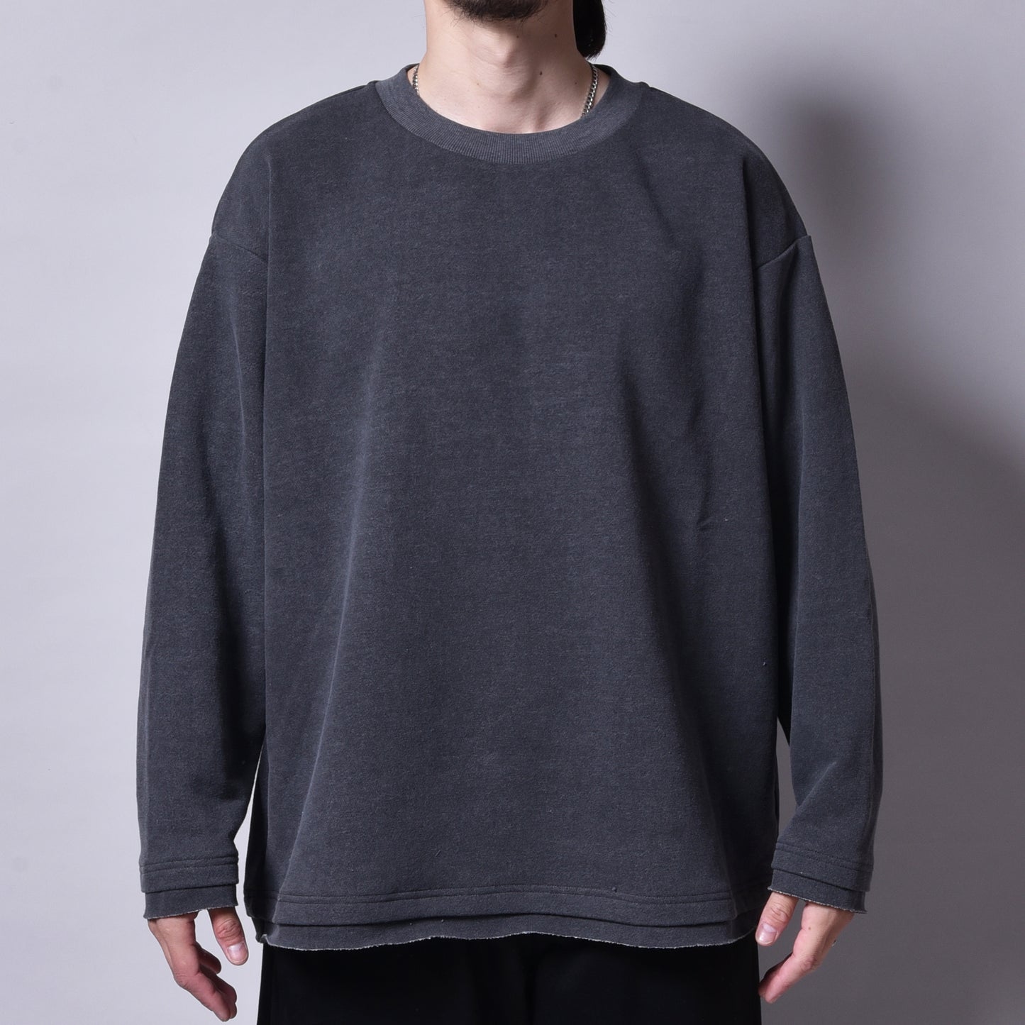 rin / Wash Long Sleeve Tee BK
