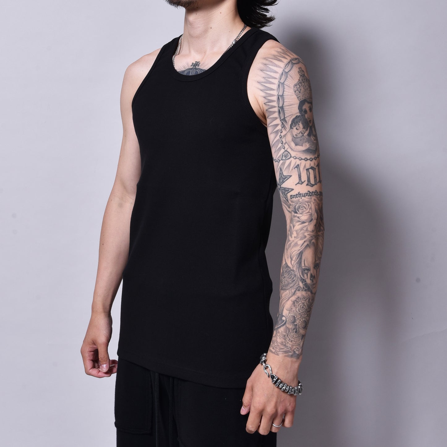 rin / Heavy Fit Tank top BK