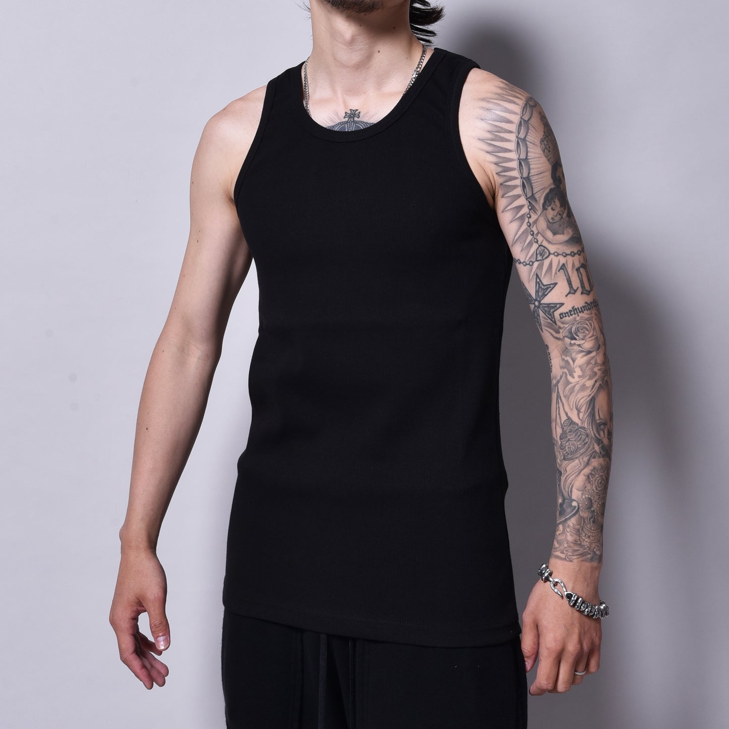 rin / Heavy Fit Tank top BK