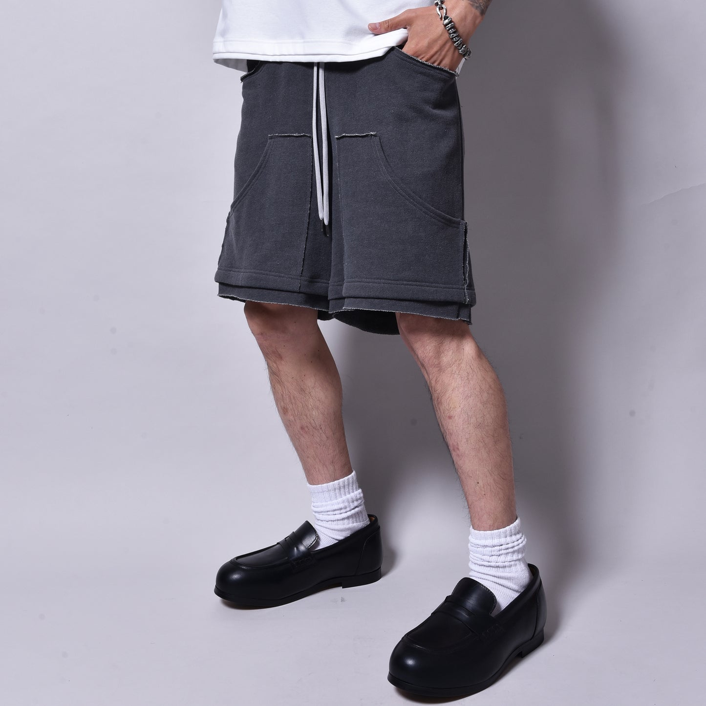 rin / Cut Dad Sweat Short Pants SUMI
