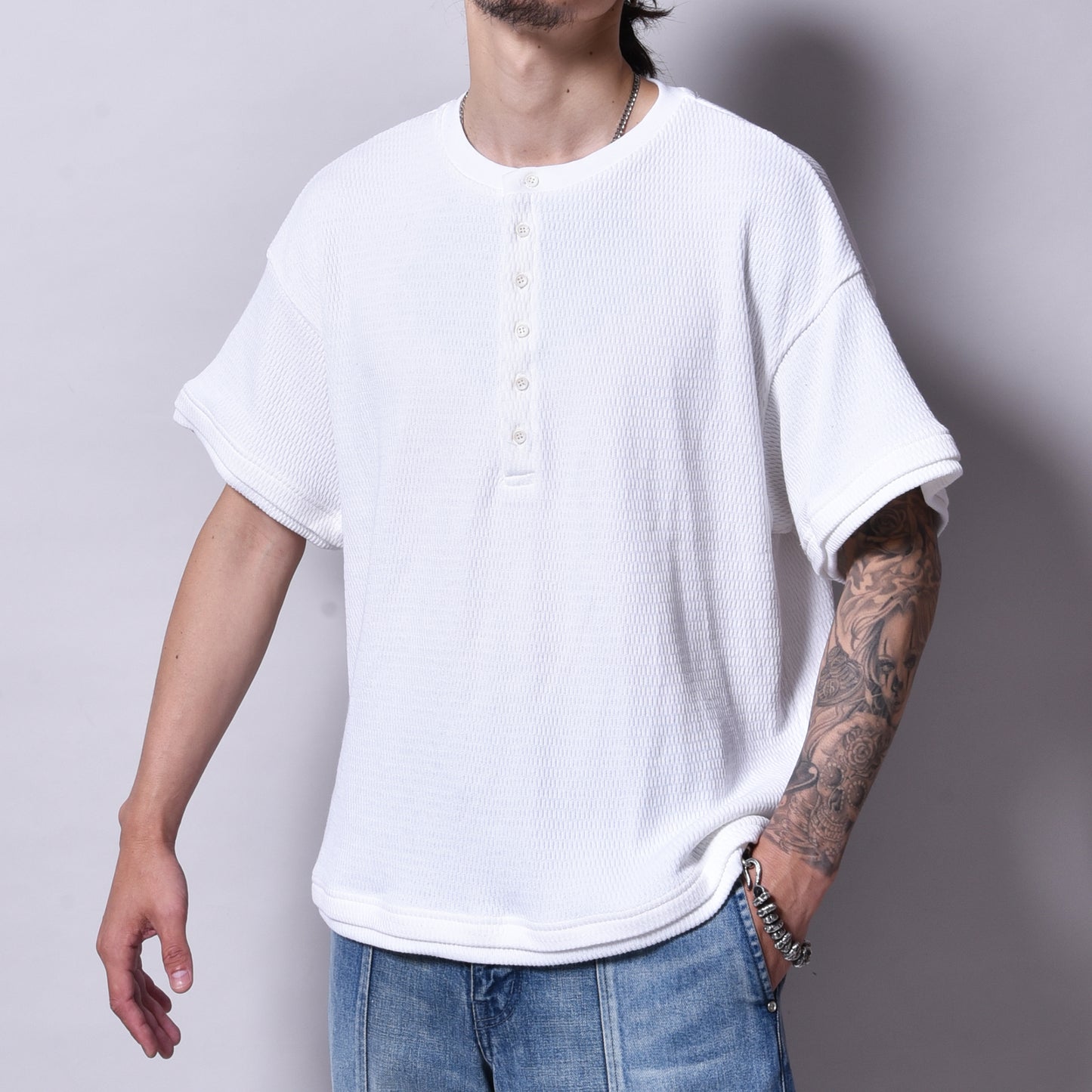 rin / Honeycomb Henry S/S Tee WH