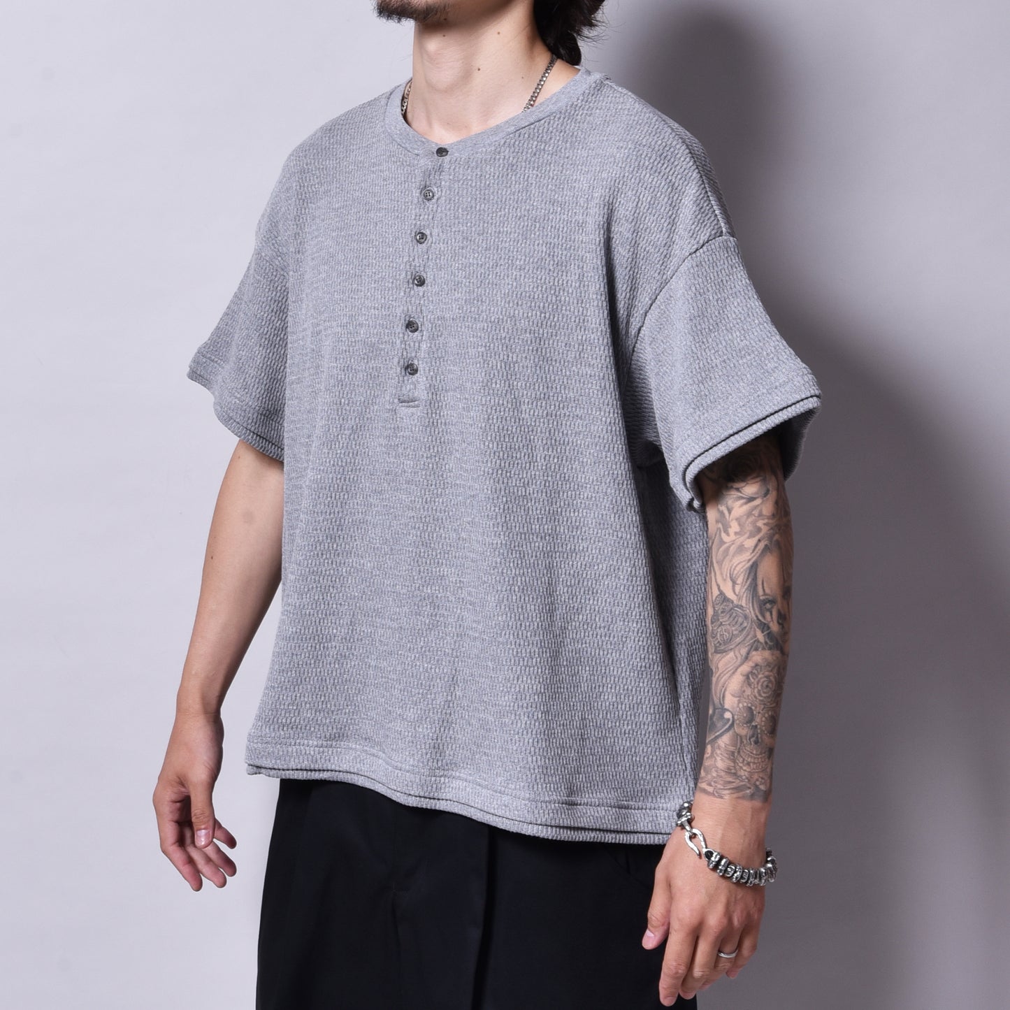rin / Honeycomb Henry S/S Tee GREY