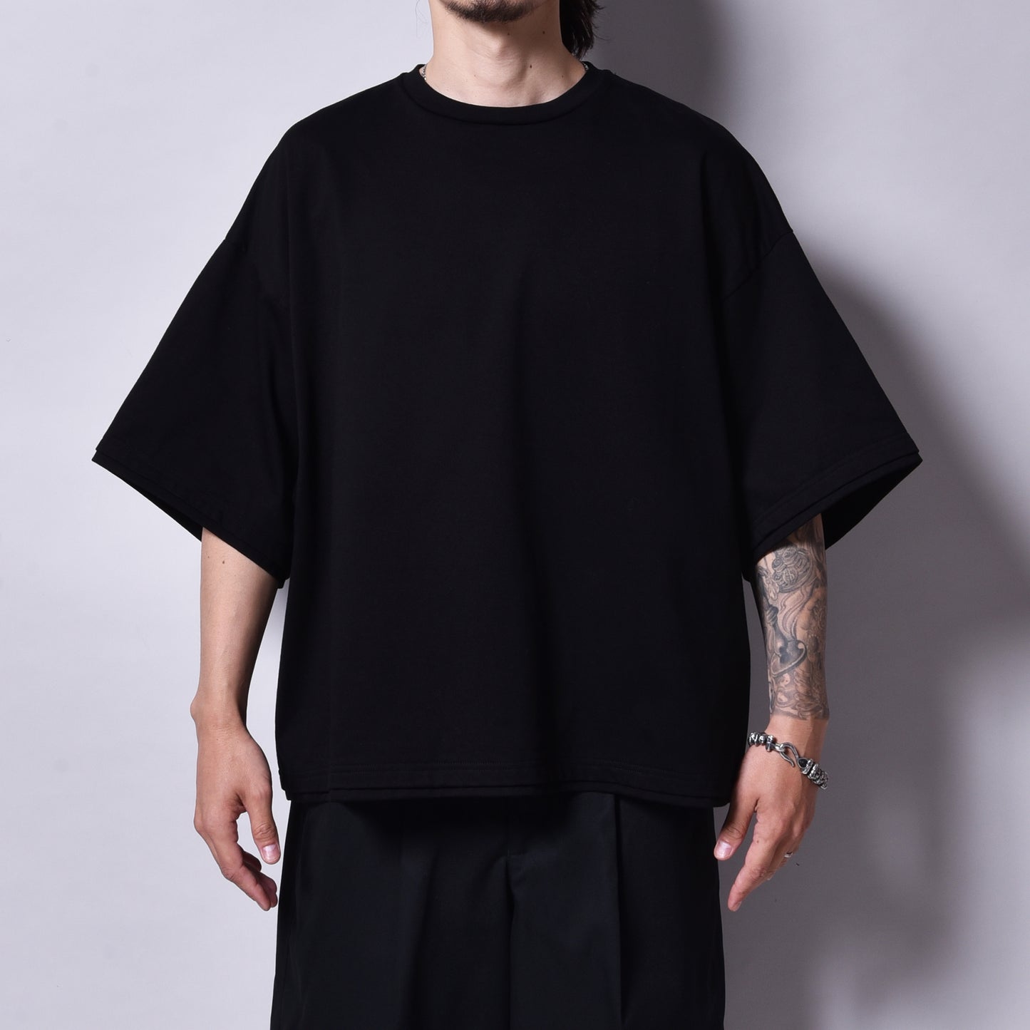 rin / Heavy Dolman S/S Tee BK