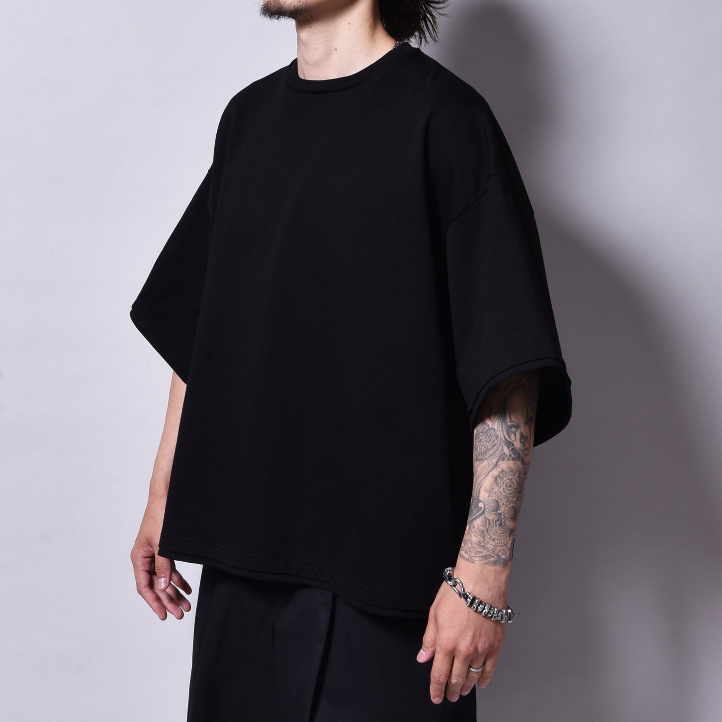 rin / Heavy Dolman S/S Tee BK