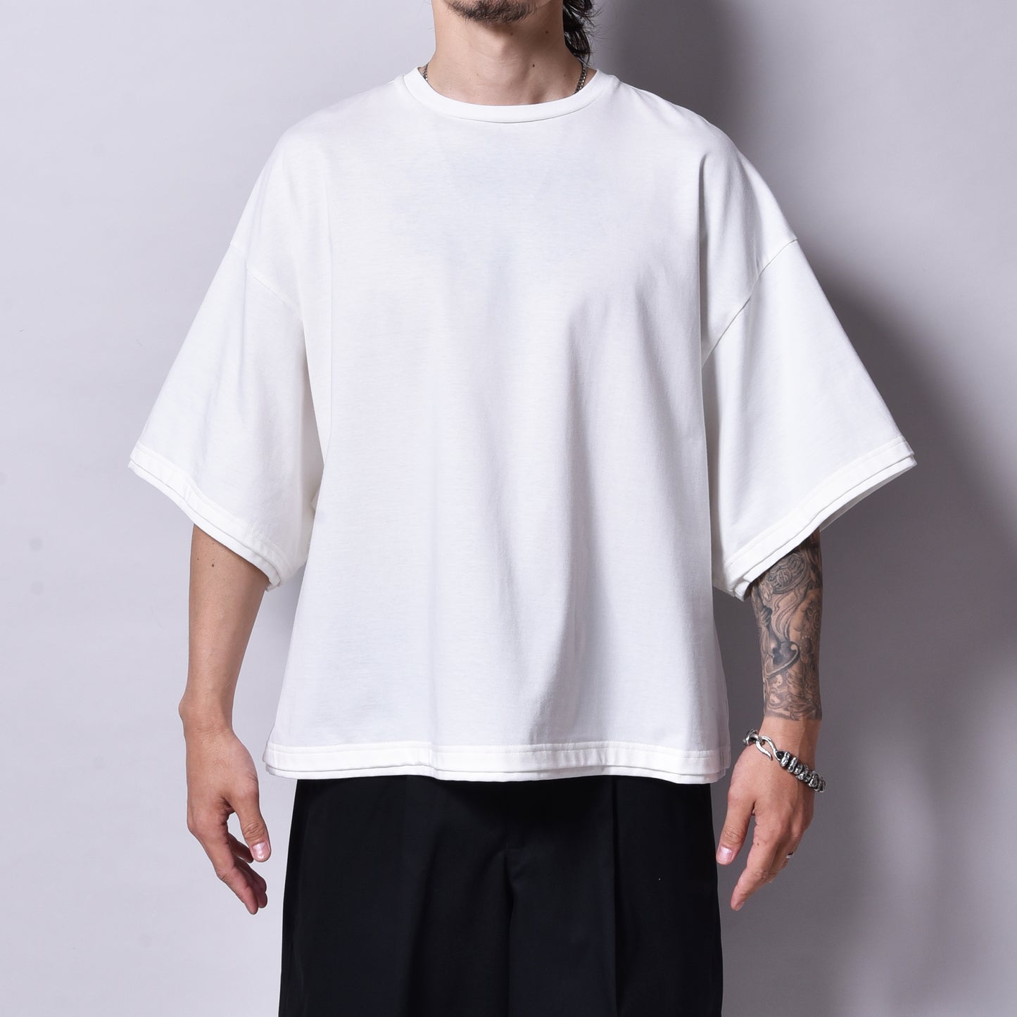 rin / Heavy Dolman S/S Tee WH