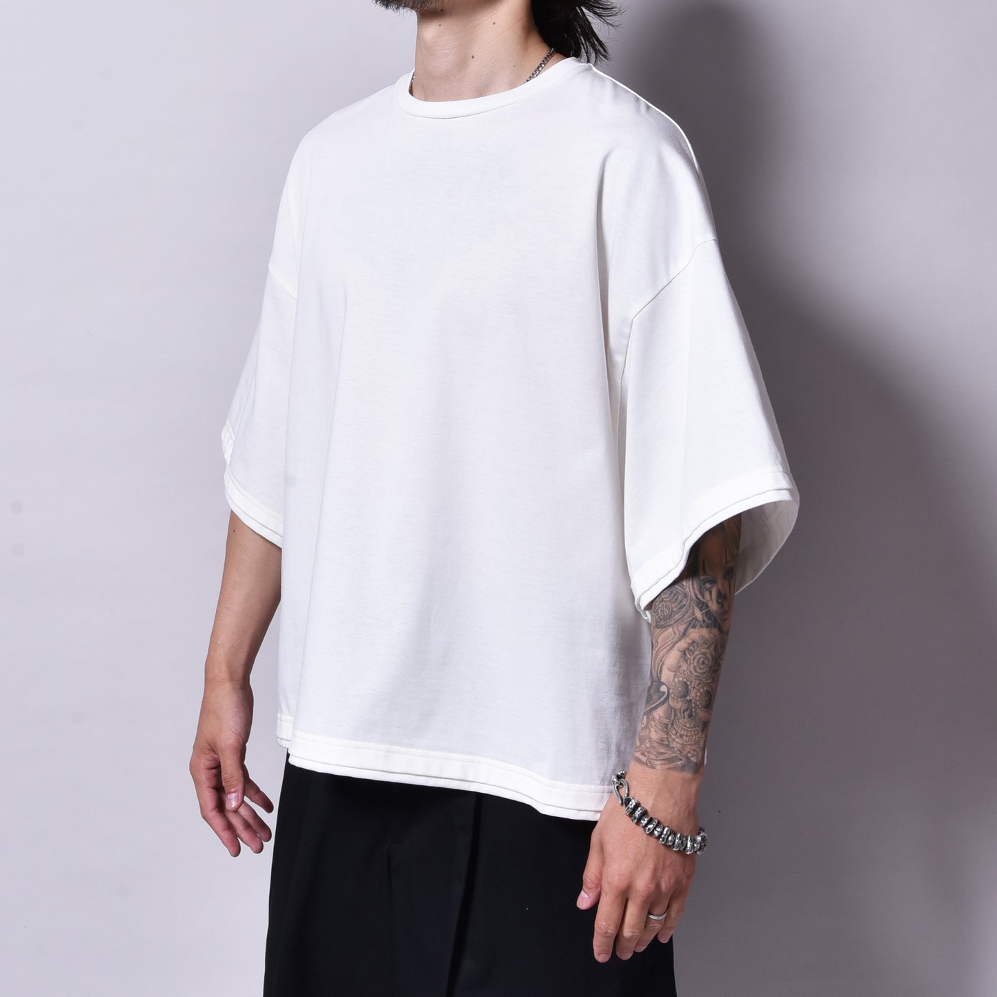rin / Heavy Dolman S/S Tee WH