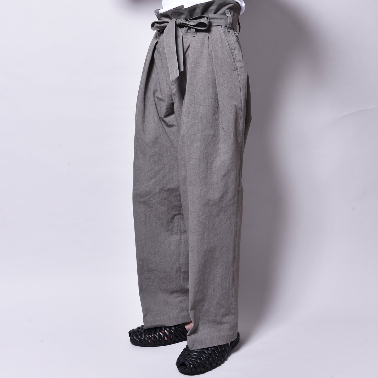 rin / Washer Wrap Slacks Pants GREY