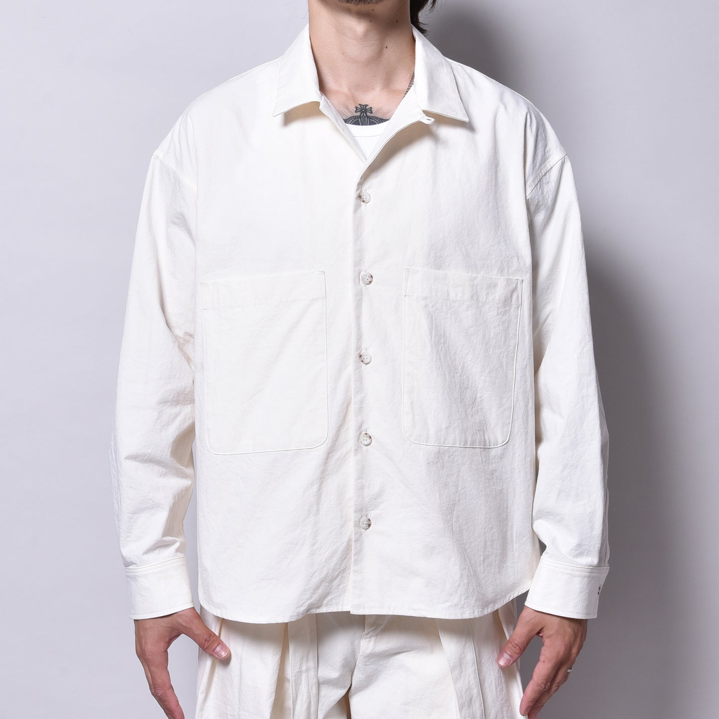 rin / Washer OP L/S Shirt WH