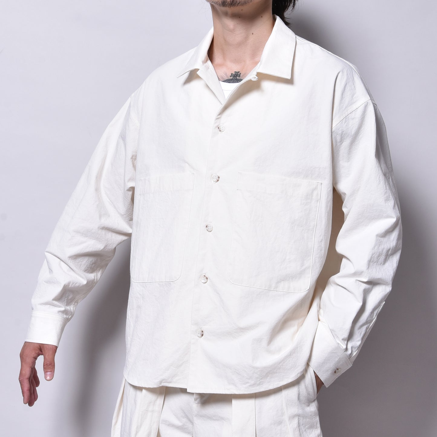 rin / Washer OP L/S Shirt WH