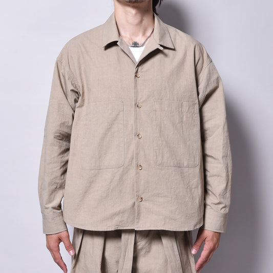 rin / Washer OP L/S Shirt BEI