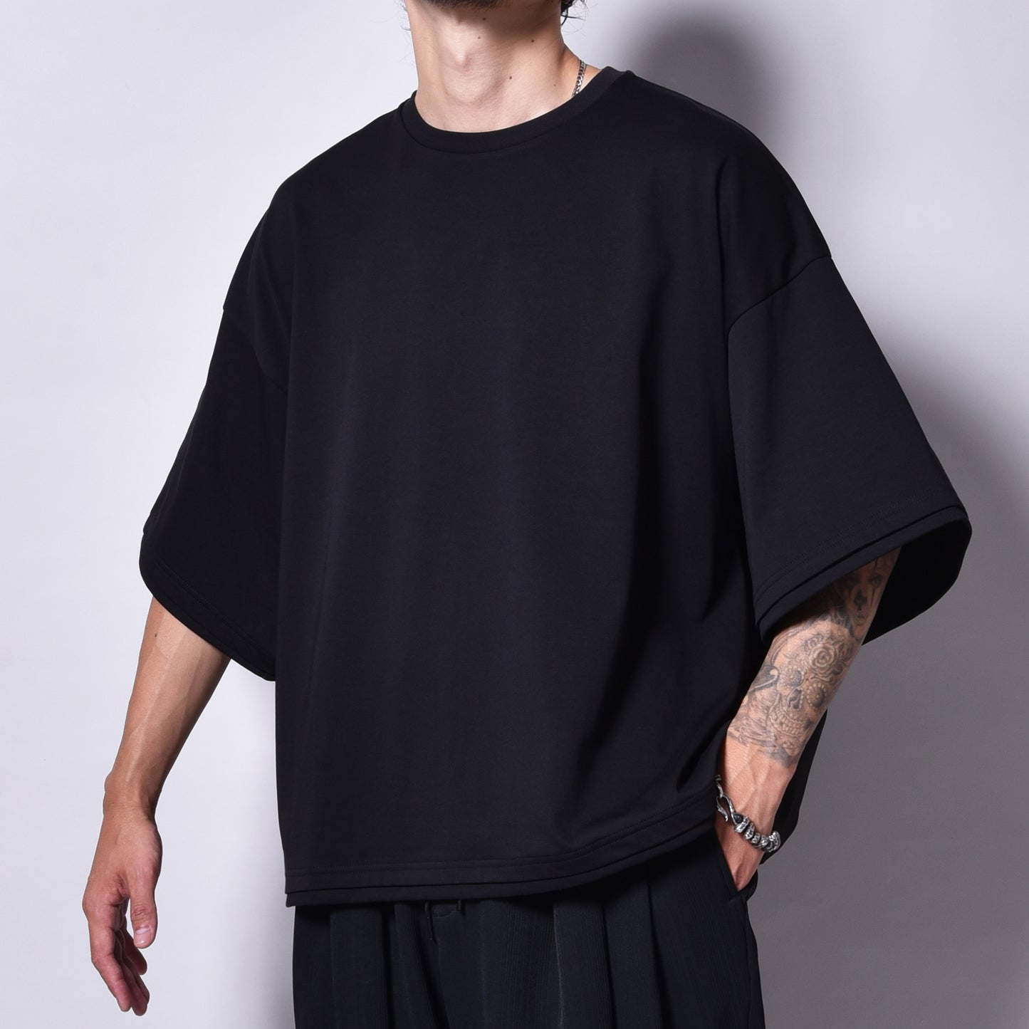 rin / Dolman Short S/S Tee BK
